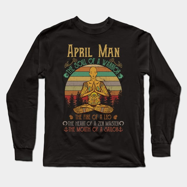 Yoga April Man Long Sleeve T-Shirt by myagkeppel